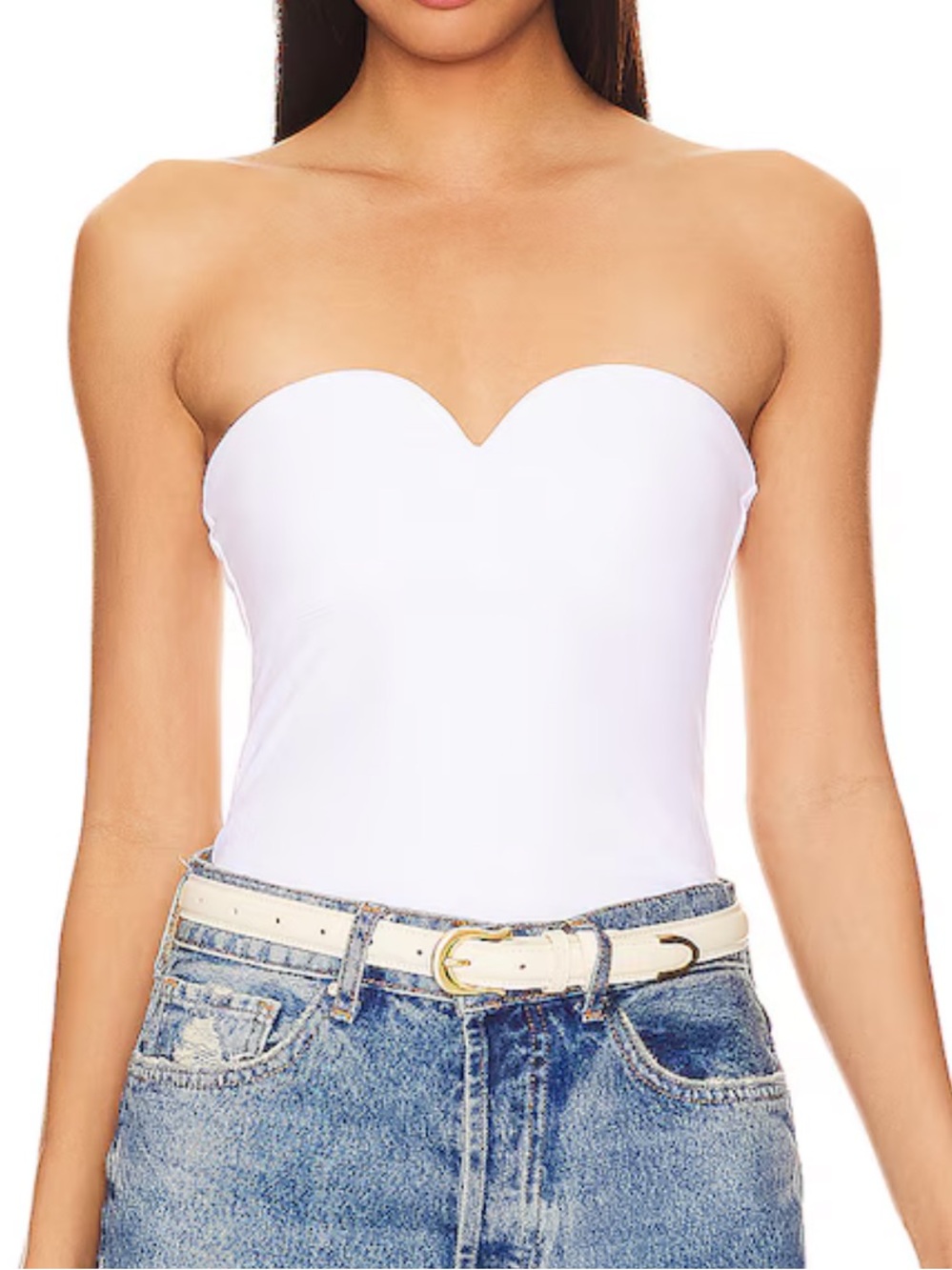 Brand New With Tags Susana Monaco Sweetheart Tube Top in Sugar
